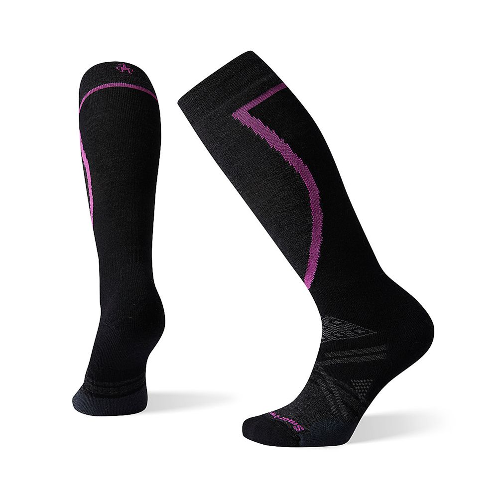 The North Face Socks Womens Australia - The North Face Smartwool Phd Ski Medium Black (DHF-524390)